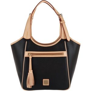 Dooney & Bourke Saffiano Leather Shoulder Bag Black NWT